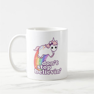 Stoppa inte Believin i Unicorns Kaffemugg