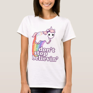 Stoppa inte Believin i Unicorns T-shirt