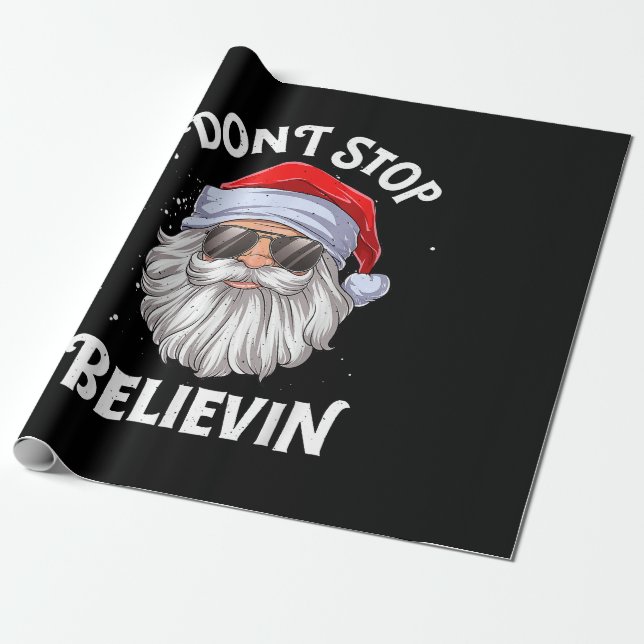 Stoppa inte Believin jultomten Presentpapper (Utrullad)