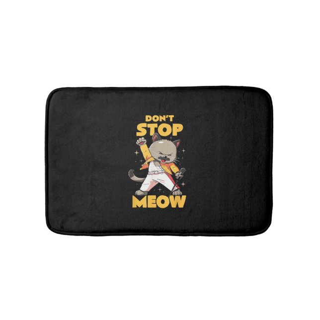 Stoppa inte Meow Cute Freddie Cat Badrumsmatta (Framsidan)