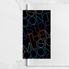 STOPPA INTE MUSIC DJ Musician Band Visitkort