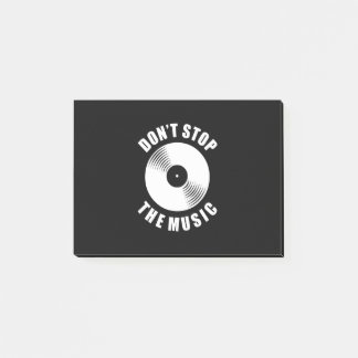 Stoppa inte musiken post-it block