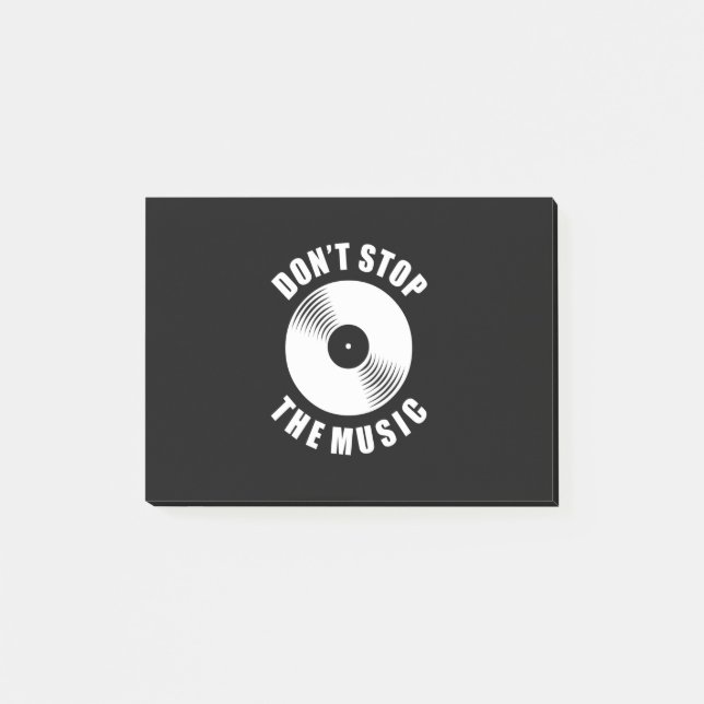 Stoppa inte musiken post-it block (Framsida)