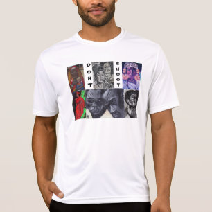 STOPPA INTE SHOT negro T Shirt