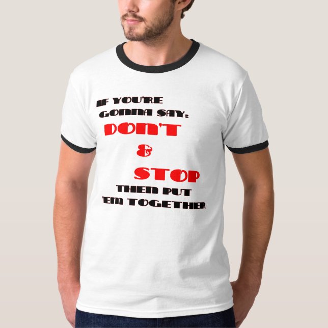 STOPPA INTE TEE (Framsida)