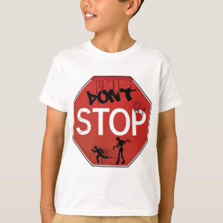 Stoppa inte zombien undertecknar t shirt