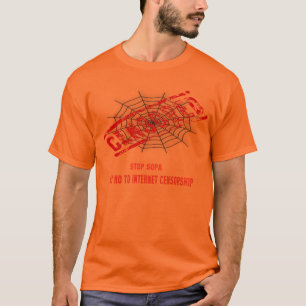 Stoppa internetcensur t shirt