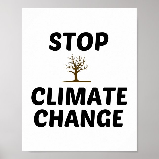 STOPPA KLIMATFÖRÄNDRING POSTER (Framsidan)