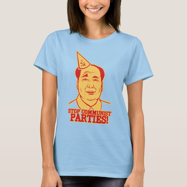 Stoppa kommunismen Party T-Shirt (Framsida)