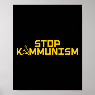 Stoppa kommunismens trumfkort från Commie la Harri Poster