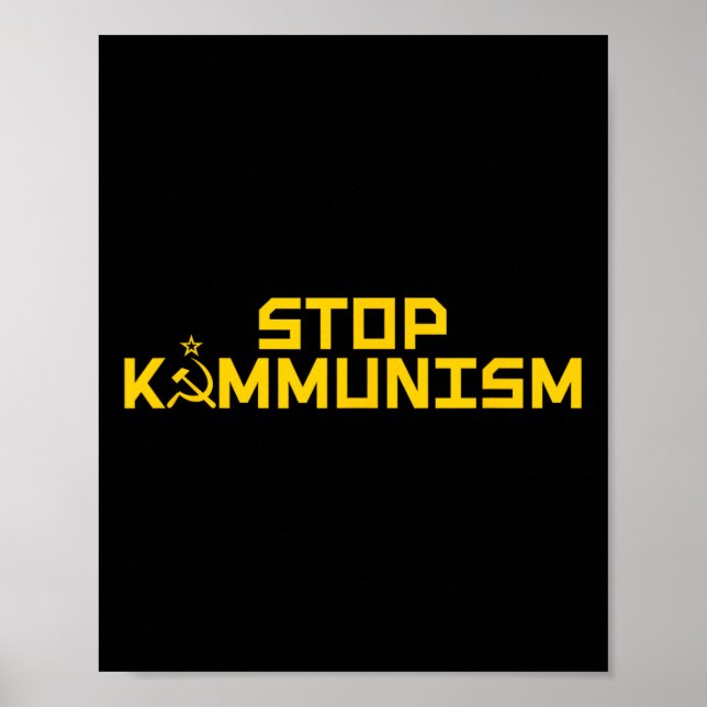 Stoppa kommunismens trumfkort från Commie la Harri Poster (Framsidan)