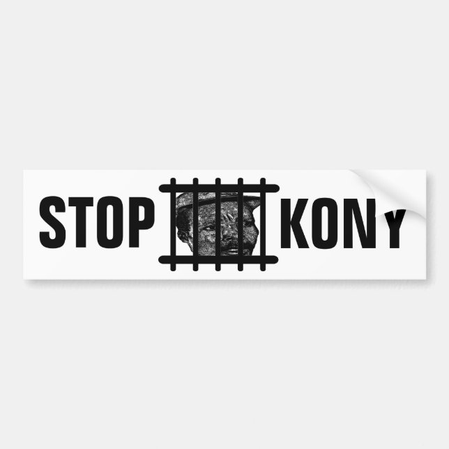 STOPPA KONY! Bildekal (Framsidan)