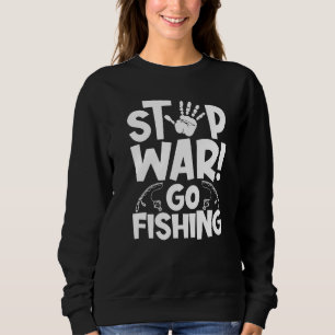 Stoppa Krig Go-fiskestödet för freden i världen T Shirt