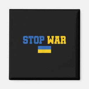 Stoppa Krig I stå på Ukrainas Flagga Support Ukrai Magnet