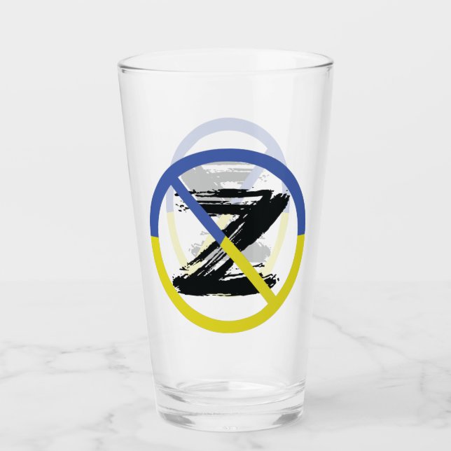 Stoppa krig i Ukraina Dekorativ kudde Glaskopp (Framsida)