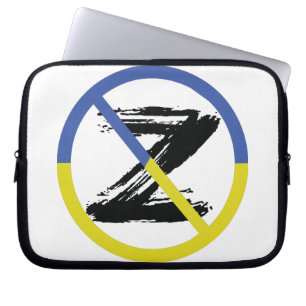 Stoppa krig i Ukraina Dekorativ kudde Laptop Fodral