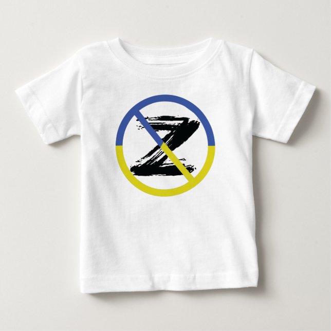 Stoppa krig i Ukraina Dekorativ kudde T Shirt (Framsida)