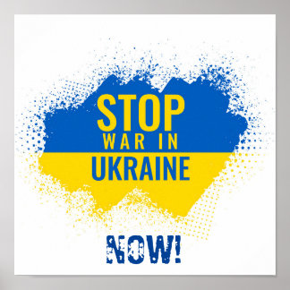 Stoppa Krig i Ukraina nu Poster