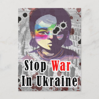 Stoppa Krig i Ukraina Vykort