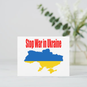 stoppa krig i Ukraina  Vykort
