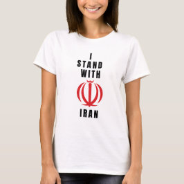 Stoppa Krig/jag står med Iran, Israel Krig T Shirt