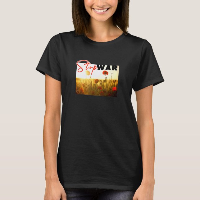 Stoppa Krig med diskett T Shirt (Framsida)