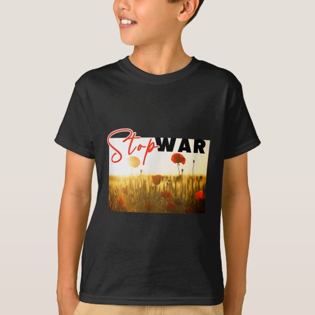 Stoppa Krig med diskett T Shirt (Framsida)