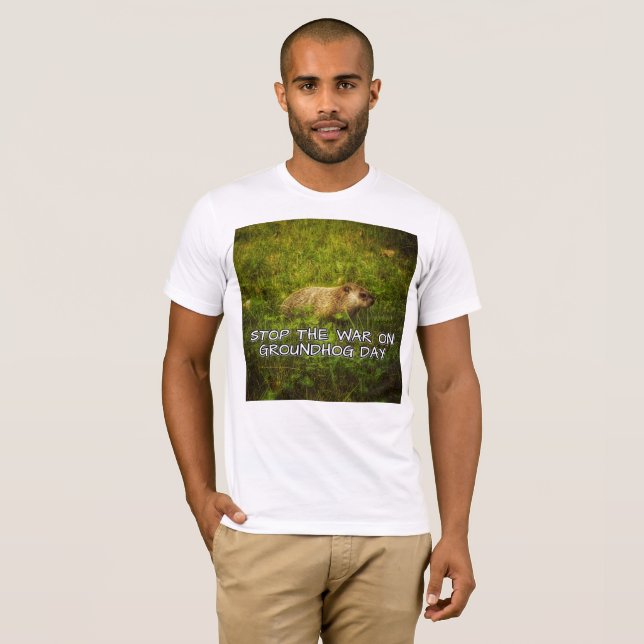 Stoppa krig på grunddagen t-shirt (Hel framsida)