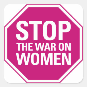 Stoppa Krig på Women Sticker Fyrkantigt Klistermärke