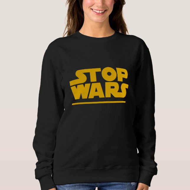Stoppa Krig Parodi Logotyp T-Shirt (Framsida)