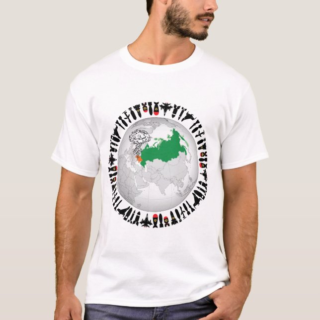 Stoppa krig. Skapa en fredlig värld för mitt barn T Shirt (Framsida)