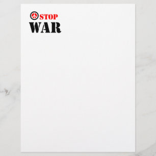 Stoppa krig slogan