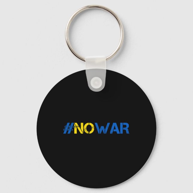 Stoppa Krig Stöd Ukraina Tröja #nowar Stå Med U Nyckelring (Framsida)