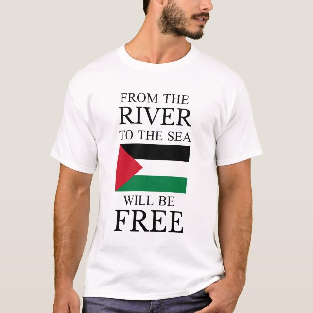 Stoppa Krig / stödja Gaza och Palestina T Shirt (Framsida)