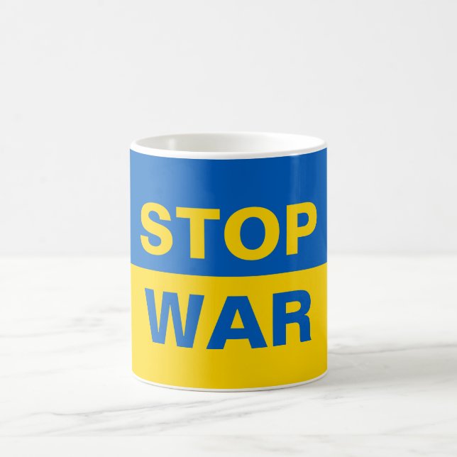 Stoppa Krig Ukraina Kaffemugg (Center)