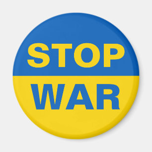 Stoppa Krig Ukraina Magnet