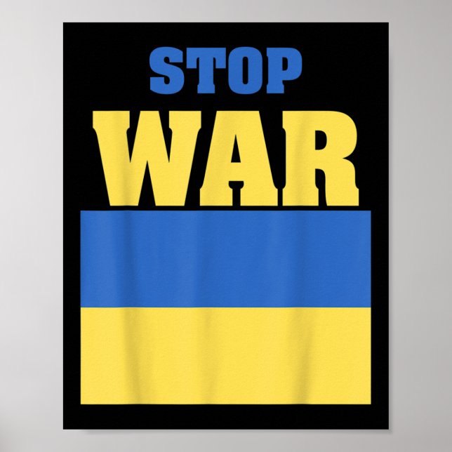 Stoppa Krig - Ukraina Poster (Framsidan)