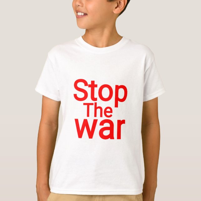 STOPPA KRIG. UNDERTECKNA FREDEN T SHIRT (Framsida)