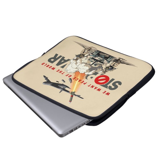 Stoppa Kriget | 15" Laptop Fodral (Framre botten)