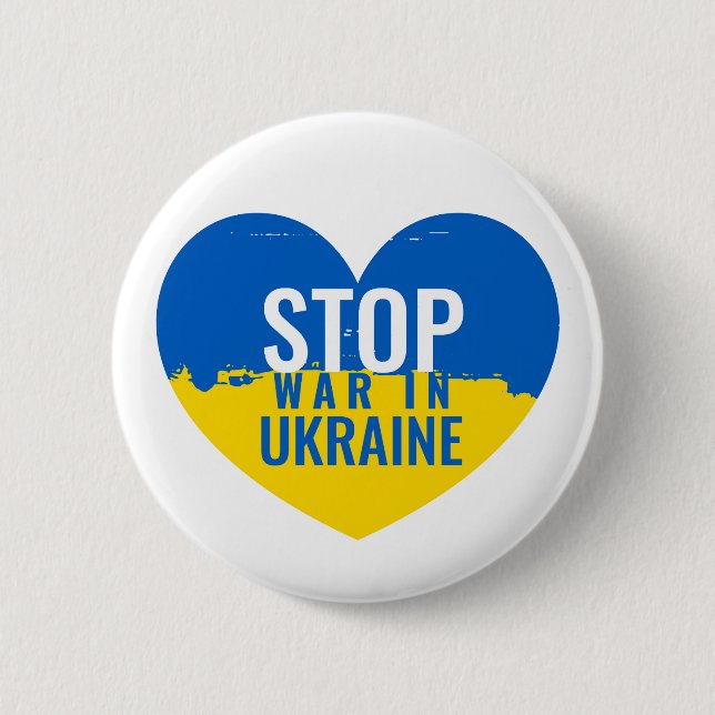 Stoppa kriget i Ukraina. Knapp (Framsida)