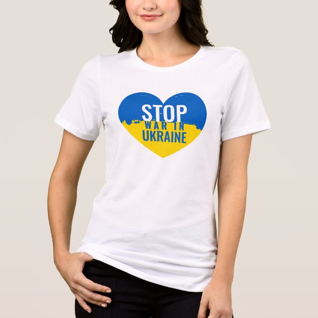 Stoppa kriget i Ukraina.  T Shirt (Framsida)