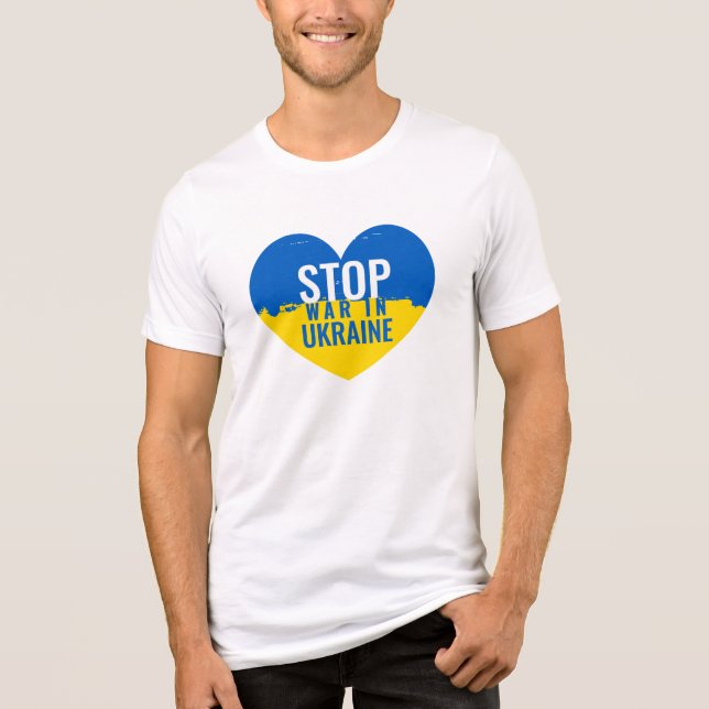 Stoppa kriget i Ukraina.  T Shirt (Framsida)