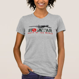 Stoppa Kriget (Ljust läge) | Kvinnor Slank passfor T Shirt