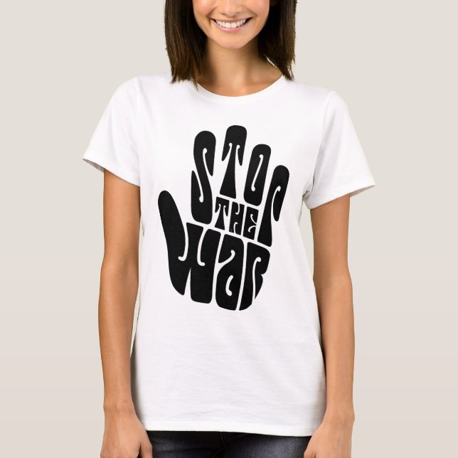 Stoppa Kriget-T-shirt T Shirt (Framsida)