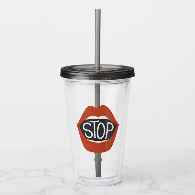 Stoppa Läppar Take Away Mugg (Framsida)