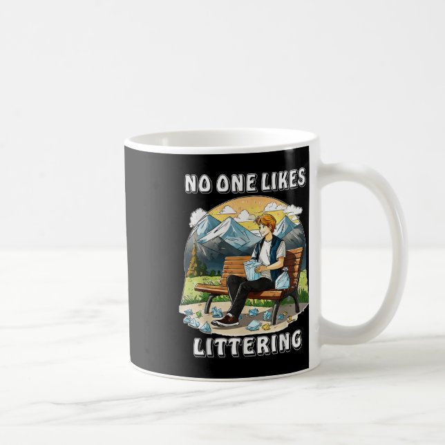 Stoppa litterering Natur Protection Environmental  Kaffemugg (Höger)