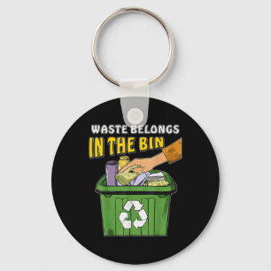 Stoppa litterering Natur Protection Environmental Nyckelring