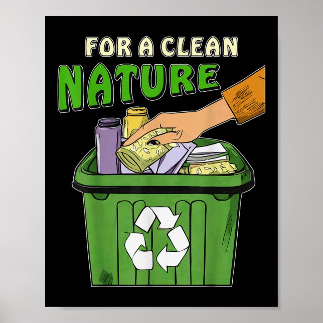 Stoppa litterering Natur Protection Environmental  Poster (Framsidan)