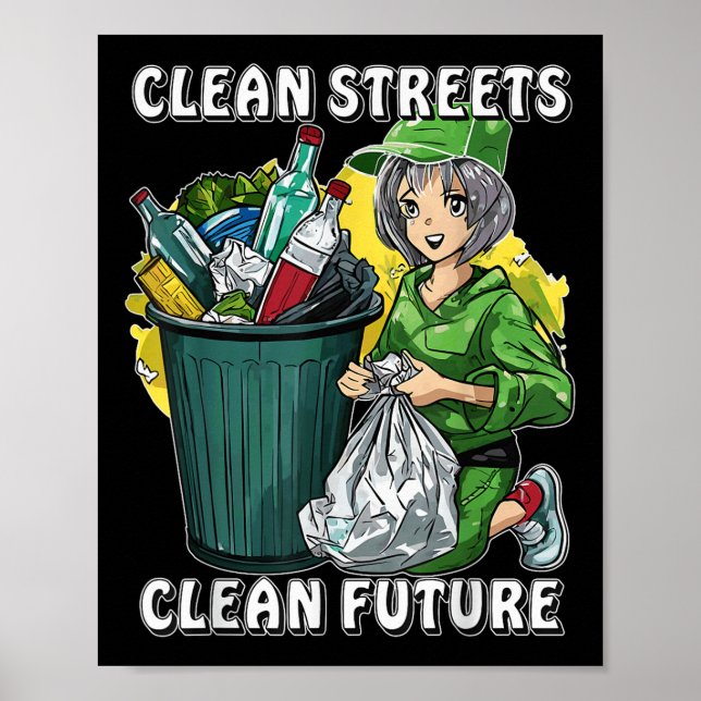 Stoppa litterering Natur Protection Environmental  Poster (Framsidan)