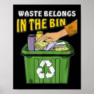 Stoppa litterering Natur Protection Environmental Poster